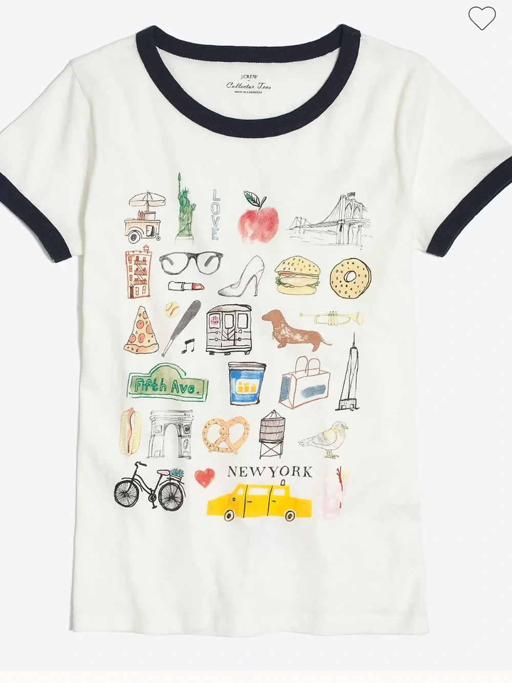 J. Crew NWT New York collector tee, size Small - Picture 1 of 9